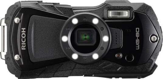 Ricoh WG-80 Kompaktkamera Svart 16 MP Vanntett med Ringblits