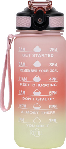 Motivation Bottle vannflaske PPNMotBtl600 Pi/Pea/Yel flerfarget