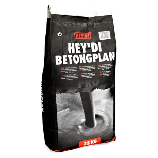 Heydi Sparkel Betongplan 25kg Selvutjevnende Heydi Sparkel Betongplan 25kg Selvutjevnende