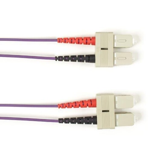 BLACK BOX 62.5 MM FO PATCH CABLE DUPLX, PVC, VT, SCSC