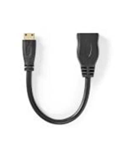 Nedis High Speed HDMI Cable with Ethernet | 4K@30Hz | 10.2 Gbps | 0.20 m | Round | PVC | Black Nedis High Speed HDMI Cable with Ethernet | 4K@30Hz | 10.2 Gbps | 0.20 m | Round | PVC | Black