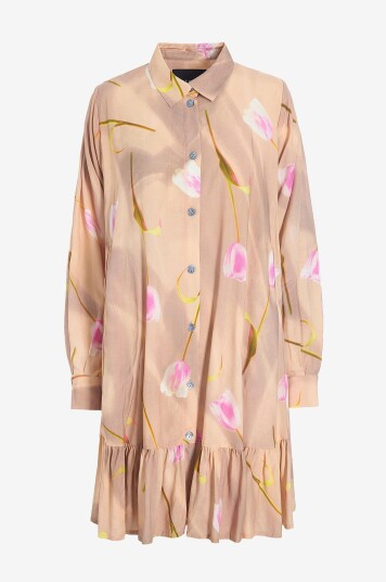 Bitte Kai Rand   Skjortekjole Haru Flounce Dress   Beige