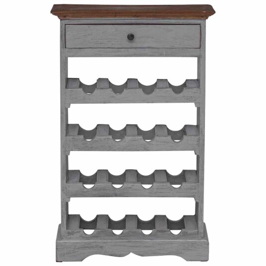 vidaXL Vinstativ gjenvunnet heltre 55x23x85 cm