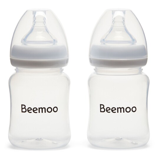 Beemoo CARE Brystmelkflaske 180 Ml 2-pack inkl. Tut Beemoo CARE Brystmelkflaske 180 Ml 2-pack inkl. Tut