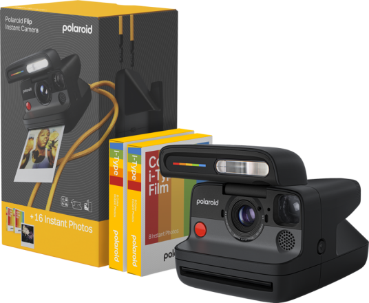 Polaroid Flip øyeblikkskamera bundle svart