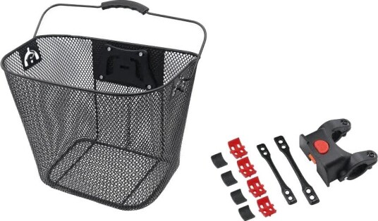 Sykkelkurv OEM FSBKT-013 med hurtigfeste foran svart