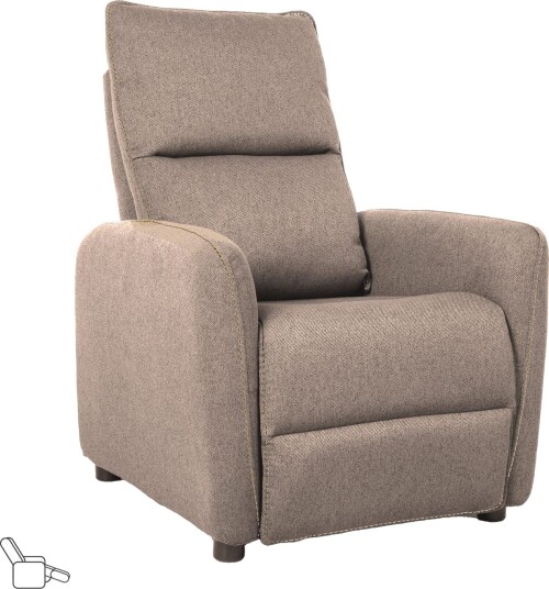Reclinerlenestol Örsvik med push back-mekanisme - Beige