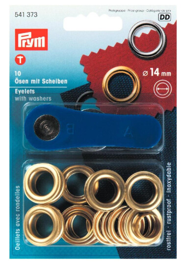 Maljer 15 stk 14 mm gull