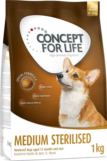 Concept For Life Tørrfôr Medium Sterilised 1 kg