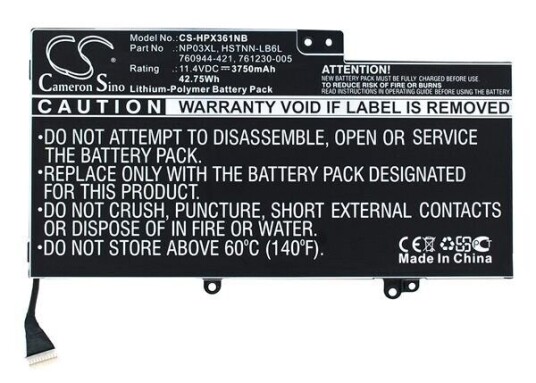 HP TPN-Q149 batteri (3750 mAh 11.4 V)