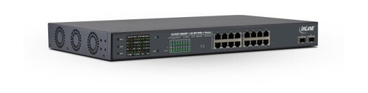 Inline 32316P, Gigabit Ethernet (10/100/1000), Strøm Over Ethernet (Poe), Rack-Montering, 1U