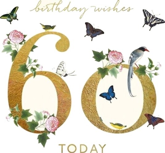 Kvadratisk Kort Med Konvolutt Birthday 60 Kvadratisk Kort Med Konvolutt Birthday 60