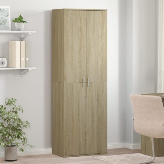 Highboard sonoma eik 60x35x180 cm konstruert tre 8721102595493