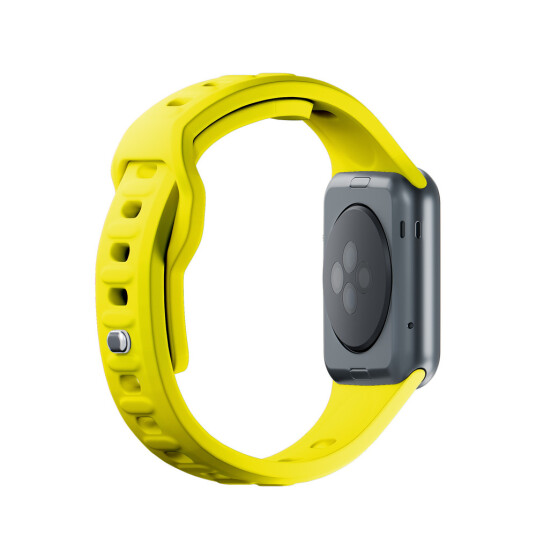 3mk Silikonreim til Apple Watch 42/44/45/49mm Gul