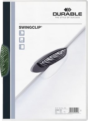 Durable Swingclip Grønn Polypropylen Pp 30 Ark A4 25 Stykker Durable Swingclip Grønn Polypropylen Pp 30 Ark A4 25 Stykker