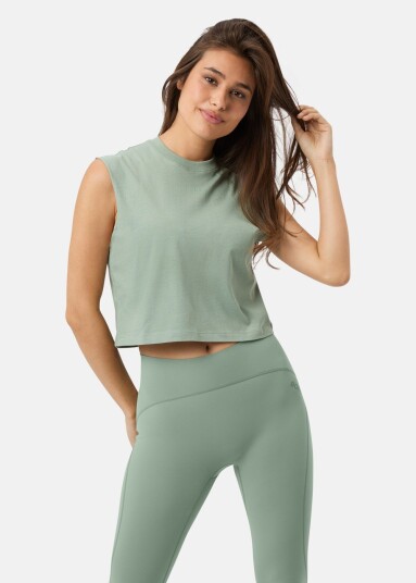 Björn Borg Borg Cropped Tank Top Lily Pad S Singlet