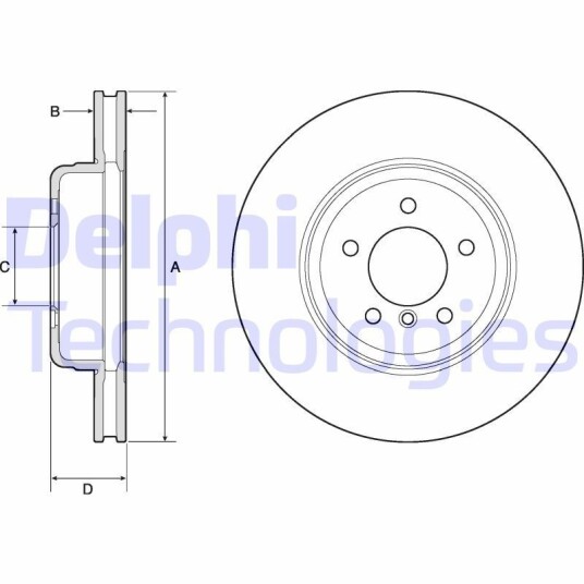 Bremseskive DELPHI BG9159C