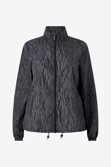 Zizzi Tracksuit jakke aKrisha L/S Grå