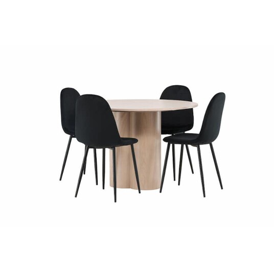 Venture Home Spisegruppe Venture Home Olivia med 4 Polar Stoler Natur GR22874