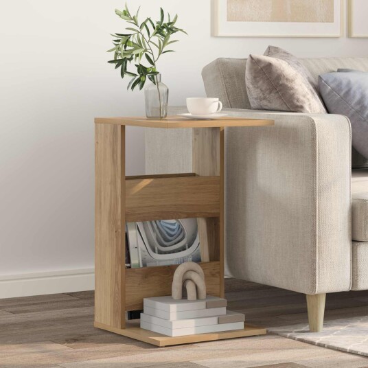 vidaXL Sidetabell Artisan Eik 40 x 35 x 60,5 cm Konstruert tre