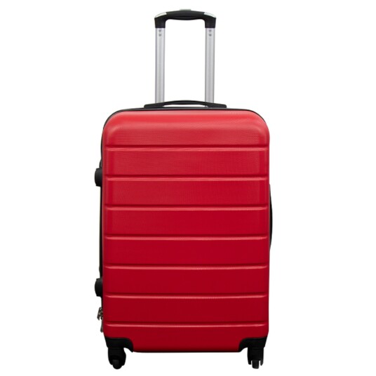 Borg Living Koffert - hardcase koffert - Str. Medium - Rød - Praktisk reisekoffert