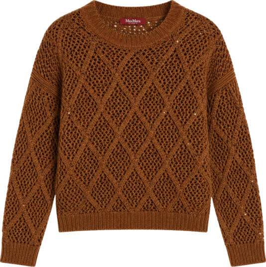 Max Mara Studio Dame Strikkevarer Brun M, Max Mara Studio Dame Strikkevarer Brun M,