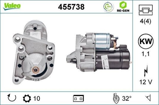 VALEO 455738 Starter VALEO 455738 Starter
