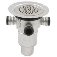 Blücher 75 mm Gulvsluk i Stål for Vinylbelegg med Studs