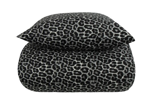 Borg Living Sengetøy - 100% bomull - Leopardflekker - 140x200 cm - Borg Living