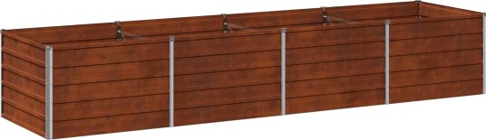 vidaXL Hevet Hagebed Rusten 320 x 80 x 55 cm papp