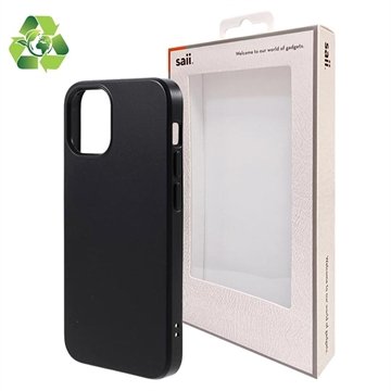 Saii Eco Line iPhone 12 Pro Max Biologisk Nedbrytbart Deksel Svart