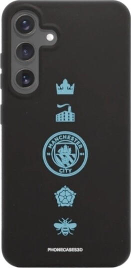 Phonecases3D Samsung Galaxy S25+ Man City komposterbart deksel, svart