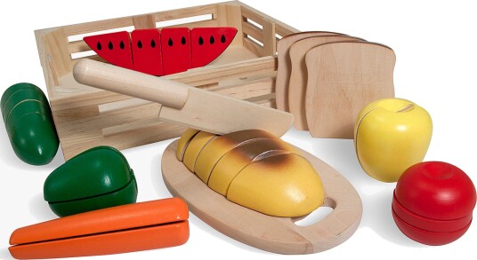 Melissa & Doug Frukt og grønnsaksutskjæring i tre Melissa & Doug Frukt og grønnsaksutskjæring i tre