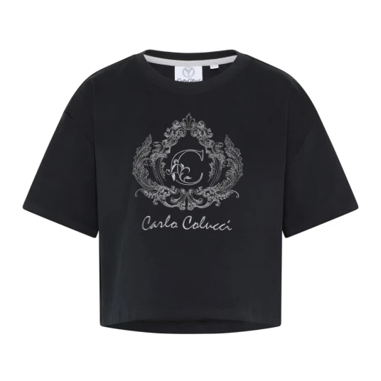 Carlo Colucci Dame Topper Svart M Carlo Colucci Dame Topper Svart M