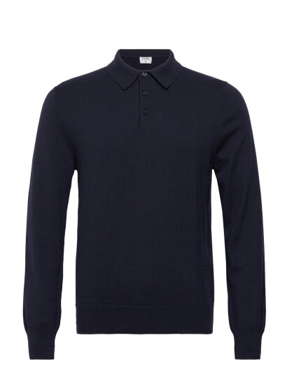 Filippa K Knitted Polo Shirt - Navy - M