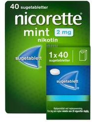 Nicorette Sugetabletter 2mg Mint 40 stk.