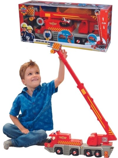 Brannmann Sam 2-i-1 redningskran 50 cm Brannmann Sam 2-i-1 redningskran 50 cm