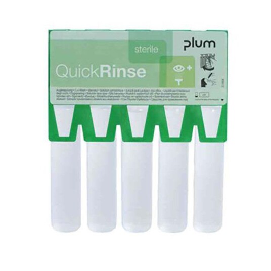Plum QuickRinse Øyeskyllampuller 20 ml 5 stk Førstehjelp