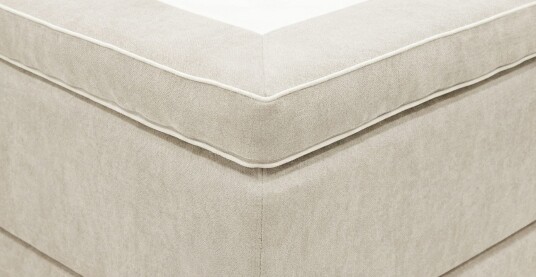 Hilton Premium kontinentalseng 160x200 cm - Beige stoff