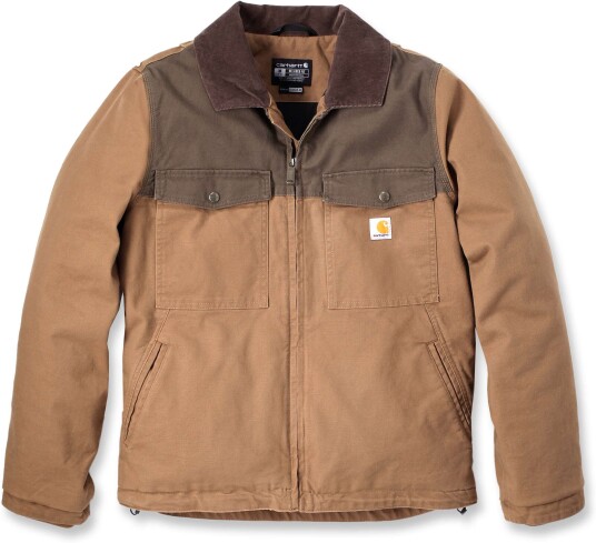 Carhartt Men's Montana Duck Insulated Jacket Brown/coffee S Carhartt Men's Montana Duck Insulated Jacket Brown/coffee S
