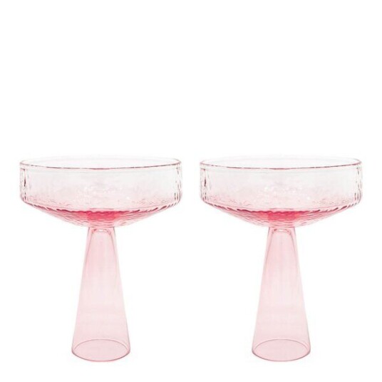 Brût Claude champagneglass 25 cl 2 stk rosa Brût Claude champagneglass 25 cl 2 stk rosa