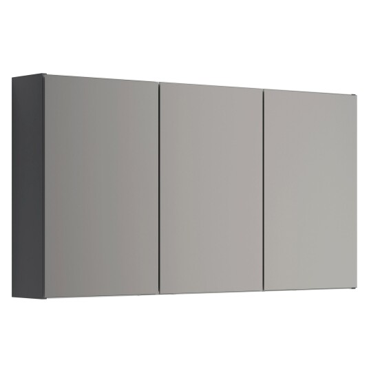 Dansani Mido+ Select speilskap med 3 luker/dører, 120x64 cm, grå