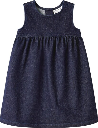 Name It Kjole   NmfElla   Glitter   Dark Blue Denim   Name It   3 år (98)   Kjole Blå Marineblå