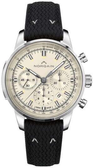 Norqain Herreklokke N2200S22C/C221/20BPR.18S Freedom Beige/Gummi Ø43