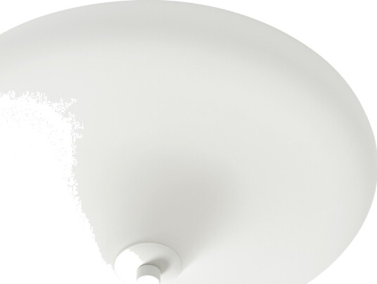 Heby Taklampe  Diameter 36 Cm  Hvit Glass