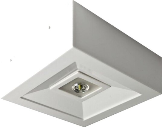 Awex Led Nødarmatur 3W 1 T Lovato N Eco Led 3W Opt. Åpen Énfunktion Hvit Lvno/3W/Ese/X/Wh
