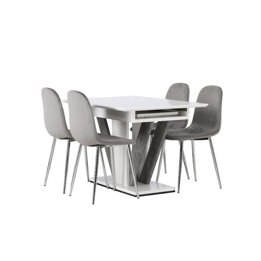Venture Home Spisegruppe Venture Home Disa med 4 Eva Stoler GR23587