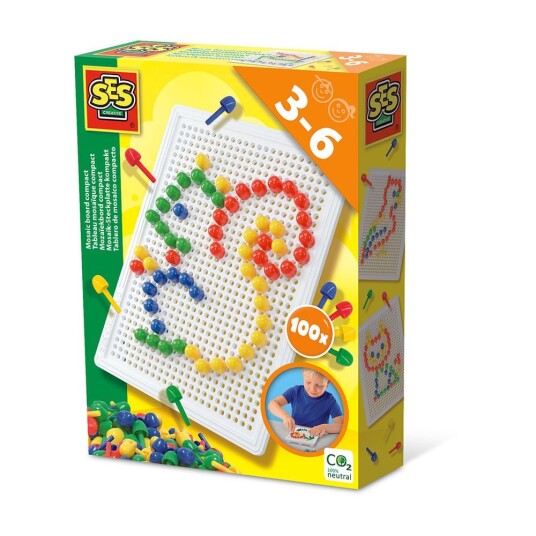 SES Creative Mosaic Peg Board 100 pcs S14046