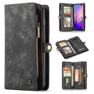 CaseMe 2-i-1 Multifunksjonell Samsung Galaxy S10+ Lommebok-deksel Grå