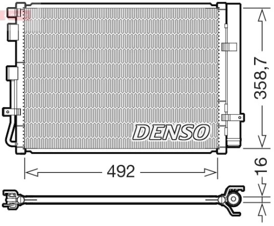 DENSO DCN41035 Kondensator, klimaanlegg DENSO DCN41035 Kondensator, klimaanlegg